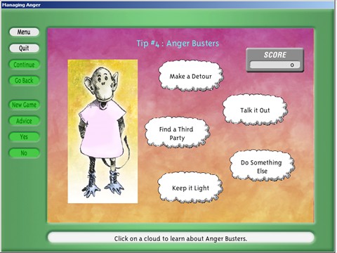Anger Busters - Example Screen 2