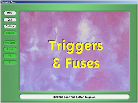 Triggers And Fuses Activity - An interactive profile to learn what triggers your anger.
